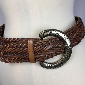 Vintage Cambridge Dry Goods Braided Leather Belt